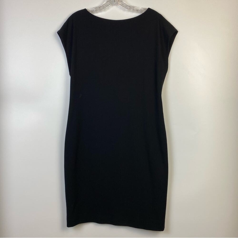 Burberry 100% Wool Black Sheath Dress Vintage Authenticated Size 8 - Picture 3 of 12